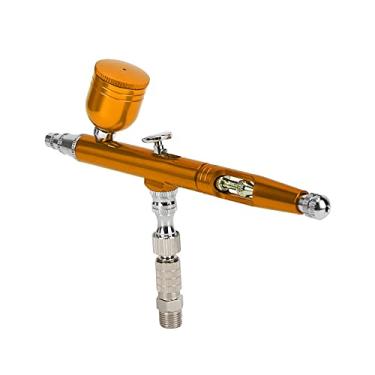 Imagem de Zerodis Pistola de Aerógrafo para Pintura Conjuntos de Aerógrafo Kit de Caneta de Spray de Bico Com Pressão de Trabalho de 15 a 50 PSI Espessura da área de Pulverização Ajustável para Artesanato de Modelo Pistola de para Pintura Automotiva Dupla (alumínio)