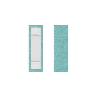 Imagem de Refil para Mop Flat em Microfibra, 32cm x 12cm, Kit com 2 Unidades, para Limpeza de Pisos Cerâmica, Porcelanato, Madeira e Laminados