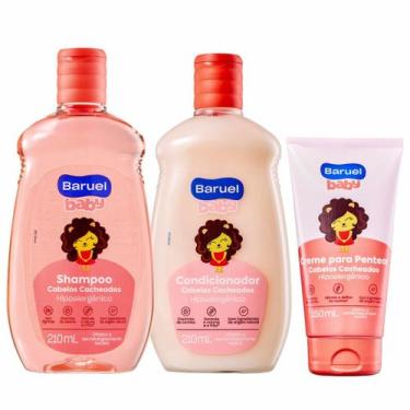 Imagem de Shampoo e Condicionador Baruel Baby Cabelos Cacheados + Creme para Pen