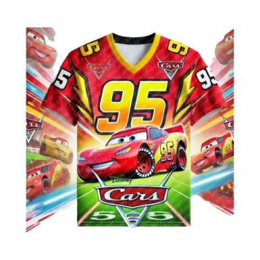 Imagem de Camiseta De Futebol McQueen Da Disney Para Crianças, Camiseta Casual D