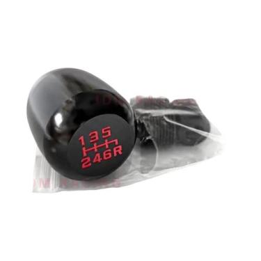 Imagem de Manopla De Câmbio Universal De Alumínio Carbono Preto 5/6 Velocidades 