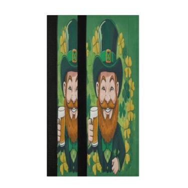 Imagem de Burbuja Conjunto de 2 capas de maçanetas de geladeira de cerveja St. Patrick, laváveis, forno, micro-ondas, antiderrapante, 35,5 x 14 cm