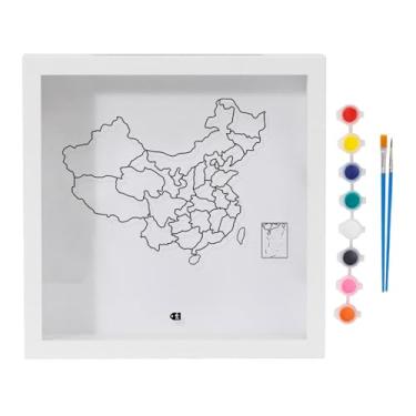 Imagem de Wswqop Caixa de Exibição de Lembranças com Moldura para Fotos e Ingressos, Branco 15x15cm