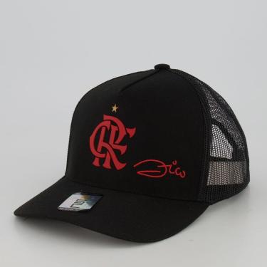 Imagem de Boné Flamengo Zico Preto-Masculino