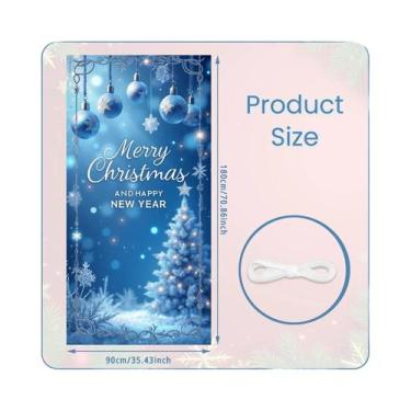 Imagem de Decorações De Natal Para Porta Do Papai Noel, Banner De Fundo Para Pre