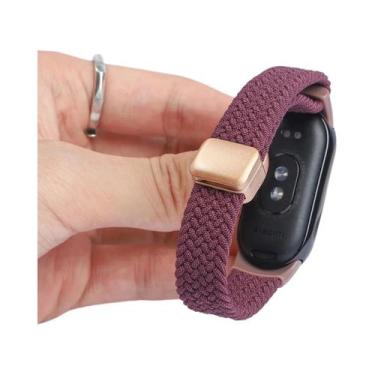 Imagem de Pulseira Magnética De Nylon Trançado Para Xiaomi Mi Band 10 9 8, Acess