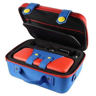 Imagem de Estojo de transporte para Nintendo Switch Travle capa rígida protetora grande bolsa de armazenamento forro macio 26 jogos para controle Console Pro com alça de ombro