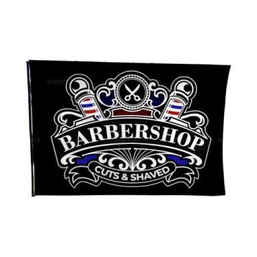 Imagem de Barbearia Retro Impresso Grande Bandeira, Arte, Ficção Científica, Qua