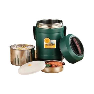 Imagem de Marmita Térmica De Aço Inoxidável De Grande Capacidade Com Várias Cama