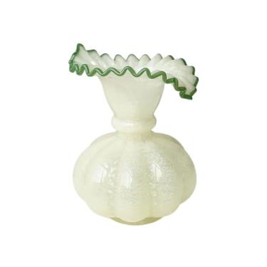 Imagem de Vasos de vidro, arranjo de flores, vaso de flores retrô francês, para casa, sala de estar, ornamentos de mesa, vaso de mesa (A)