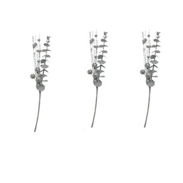 Imagem de Admired By Nature Sprays de Natal para decoração de casa (prata-3)