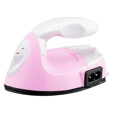Imagem de predolo Mini Ferro de Passar para Artesanato, Ferramenta de Aquecimento Rápido para Pequenos Remendos de Tecido, Camisetas DIY, Luz Rosa
