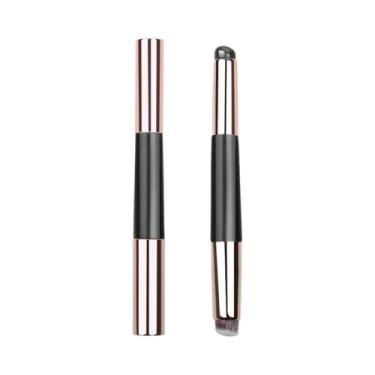 Imagem de Pincel De Silicone Portátil Para Lábios E Corretivo Com Cabo De Madeir