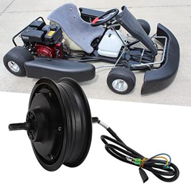Imagem de Motor de cubo de roda de bicicleta elétrica de 10 polegadas, 48-72V 1200W‑2200W Motor universal sem escovas Motor de cubo de roda traseira Motor de bicicleta elétrica para scooter elétrico Go Kart