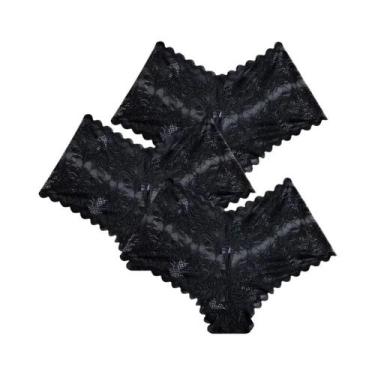 Imagem de Calcinhas plus Size Para Mulheres, Sexy, De Renda, Cintura Baixa, Sem 