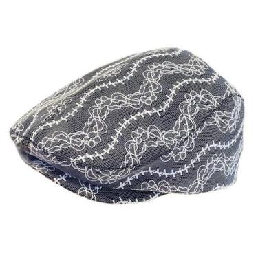 Imagem de Chapéu Gatsby Newsboy ajustável com tampa plana para homens em algodão