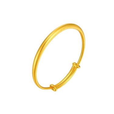 Imagem de Pulseira Bangle banhada a ouro para mulheres, 30g, clássica fosca - yi