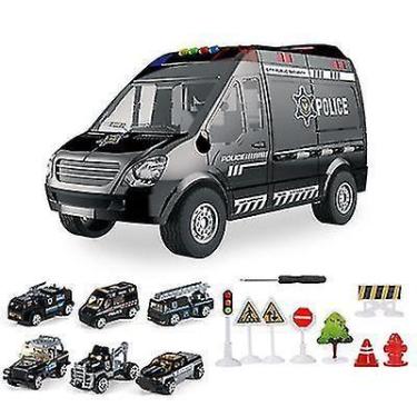 Imagem de Armazenamento em liga leve infantil Toy Car com 6 minicarros - Gloome 