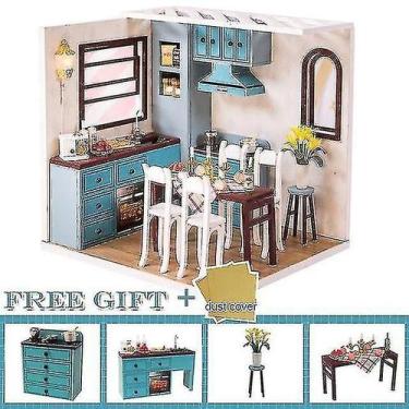 Imagem de Móveis modelo de madeira em miniatura Doll House Cutebee DIY - Gloome 