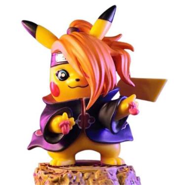 Imagem de Boneco de ação Pikachu X Naruto, presente de brinquedo de PVC de 11 cm