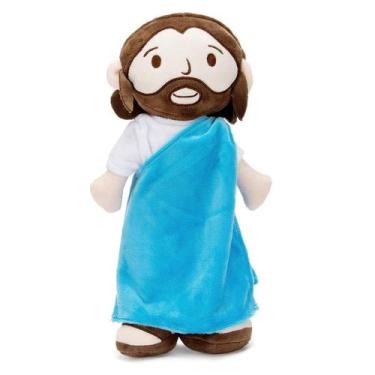 Imagem de Boneca de pelúcia Jesus de pelúcia KIYONG.COM Jesus Loves Me 32cm - KI