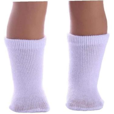 Imagem de Par de meias brancas para bonecas, roupas esportivas e acessórios - Ma
