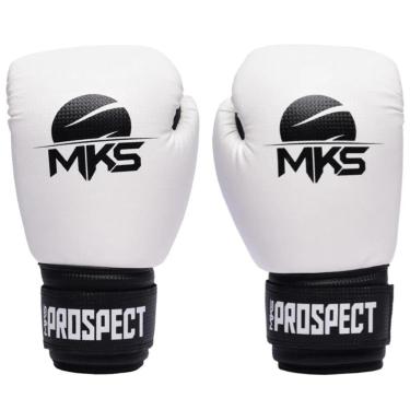 Imagem de Luva Muay Thai Boxe Kickboxing Pu Prospect Branco Mks Combat-Unissex