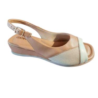 Imagem de Sandália Feminina Comfortflex Slingback Peep Toe