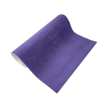 Imagem de Folhas Adesivas De Tecido De Veludo Com Cola Para Artesanato, Forro De