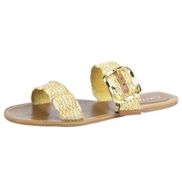 Imagem de Chinelo Feminino Rasteiro Flat Dia a Dia Leve Lia Line-Feminino