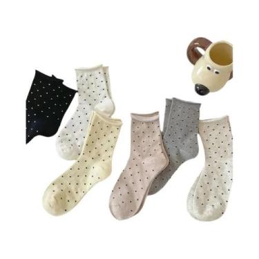 Imagem de Meias Casuais Unissex De Algodão Respirável Com Design De Urso Em Cart