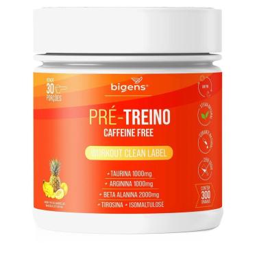 Imagem de Pré treino Noturno Sem Cafeína Frutas Amarelas 300g - Bigens-Unissex