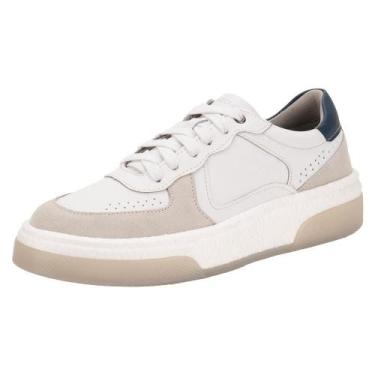 Imagem de Sapatênis masculino beat pulse democrata 623101, Branco, 40