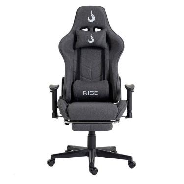 Imagem de Cadeira Gamer Rise Mode X04, Ângulo Ajustável, Apoio Para os Pés Retrátil, Tecido - RM-...