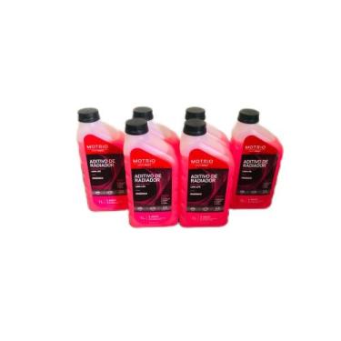 Imagem de kit 6 Aditivos De Radiador Long Life Renault Motrio Pronto Uso 1 Litro
