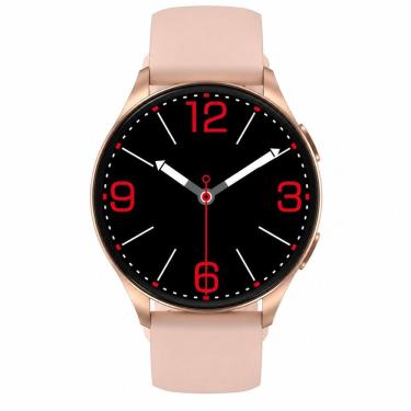 Imagem de Smartwatch Blackview X20 com Bluetooth, notificações, chamadas, Tela Amoled Dourado Rosa + Pulseira