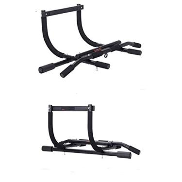 Imagem de LIANG Barra de Entrada com Puxador para Família Academia Interior Multifuncional Porta Única Barras para Puxar e Puxar para Treino de Força