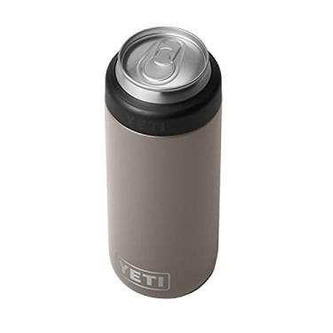 Imagem de YETI Rambler Isolador de lata Colster Slim de 350 ml para latas de seltzer rígidas finas, marrom-acinzentado