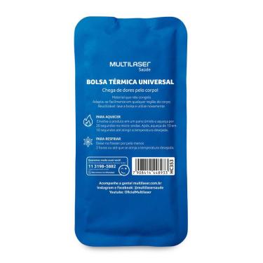 Imagem de Bolsa Térmica de Gel Azul Multilaser Saúde - HC353