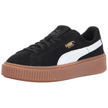 Imagem de PUMA Tênis infantil unissex adulto Suede Platform SNK, Branco, 12 Little Kid