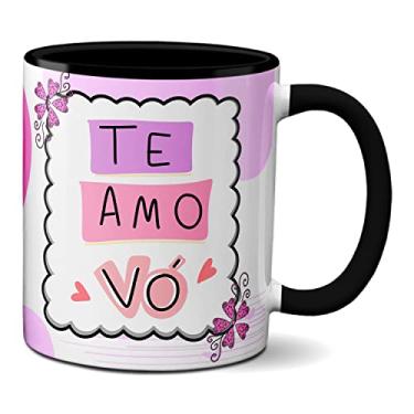 Imagem de Caneca Dia Dos Avós Presente Vovó Fofinha Te Amo Vó (Preta)