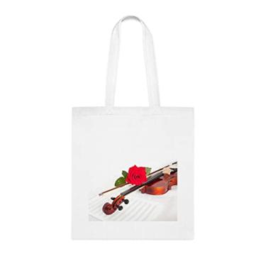 Imagem de Bolsa Viola, presente sacola viola, bolsa de ombro viola, bolsas reutilizáveis viola, ideia de presente de cesta de Natal de aniversário, presente para ela, presente para ele, bolsa feminina, Branco