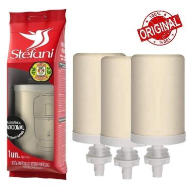 Imagem de Kit 3 Velas Refis Filtro Barro Stéfani São João Tradicional