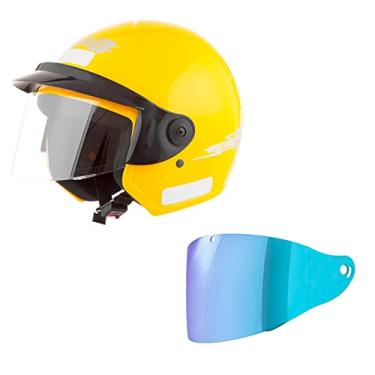 Imagem de CAPACETE ABERTO PRO TORK LIBERTY 3 SOLID AMARELO TAM. 58 VIS. CAMALEÃO