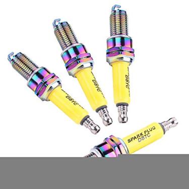 Imagem de 4 peças de velas de ignição de alto desempenho para motocicleta scooter Atv Dirt Bike D8Tc A7Tc motocicleta vela de ignição carro (D8Tc) Cr9Ek A7Tc