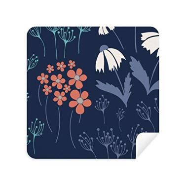 Imagem de Pó azul flor planta tinta óculos pano limpador de tela tecido camurça pacote com 2