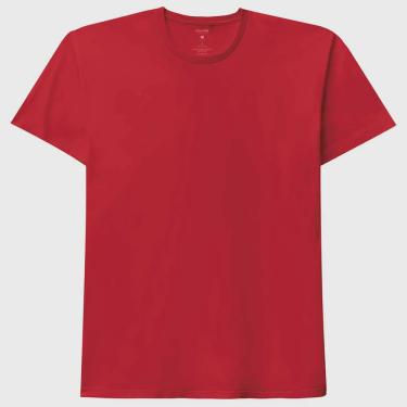 Imagem de Camiseta Masculina Lisa Básica Adulto Malwee Vermelho