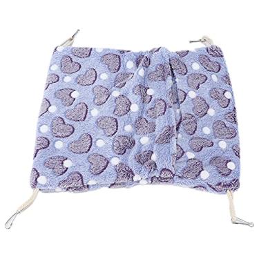 Imagem de OKJHFD Pequena Rede para Animais de Estimação Quente Estilo Envelope Gaiola Pendurada com Ganchos para Furão Chinchila Hamster Sugar Glider Esquilo Brincando de Dormir, Quatro Cores(large-purple)