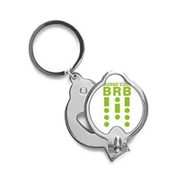 Imagem de Morse's Code Will Back Art Deco Gift Fashion Cortador de unhas de dedo Tesoura Cortador de aço inoxidável