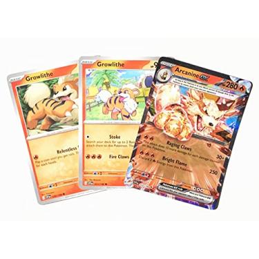 Imagem de Arcanine ex 032/198 Double Rare - Scarlet & Violet - Pokemon Evolution 3 Card Lot -